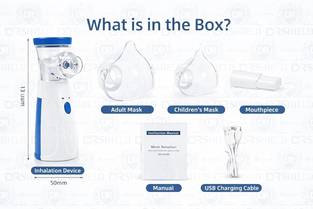 Portable Mesh Nebulizer – Fast & Silent Breathing Relief
